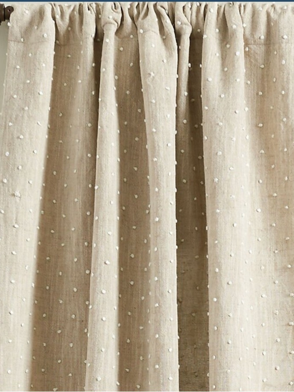 Ballard Designs French Knot Drapery Panels - Picture 3 of 4